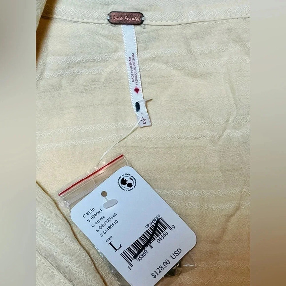 Free People Tara Twist Mini Dress Size Large NWT $128 - Picture 4 of 12